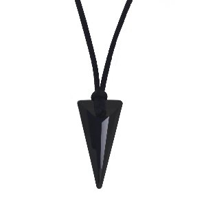 ARLIZI 2353 Ketting Swarovski kristal spike hanger jet - 50 cm