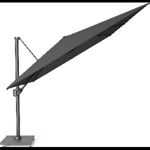 Platinum Sun & Shade – Zweefparasol – Challenger T¹ Premium - 400x300cm – Faded Black – Kantelbaar – 360° Draaibaar – 98% UV protectie