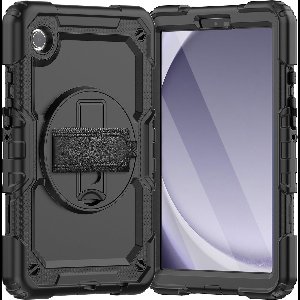 Cazy Tablet Hoes geschikt voor Samsung Galaxy Tab A9 - Shockproof Case met Screenprotector - Zwart