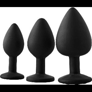 Dream Toys - Fantasstic anal set 3 anaalpluggen rode siersteen - Rood