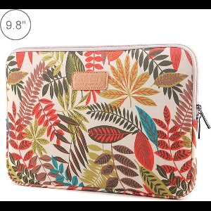 Bescherm-Opberg Hoes Pouch Sleeve geschikt voor iPad - iPad Air - Leaves