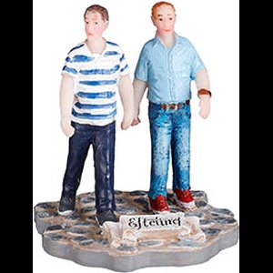 Efteling - Efteling-bezoekers: Wandelen in het park - l5,5xw5,5xh6,5cm - Woonaccessoires en seizoensgebondendecoratie