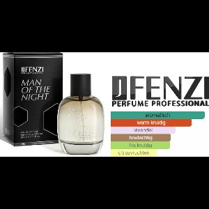 Houtachtig Kruidige merkgeur voor heren JFenzi Man of The Night - EDP - 100ml - 80%