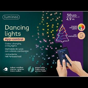 Lumineo LED App-controlled dancing lights 50L