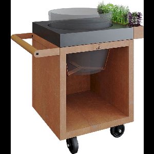OFYR Kamado Table 65 PRO BBQ tafel - Corten - Concrete - BGE
