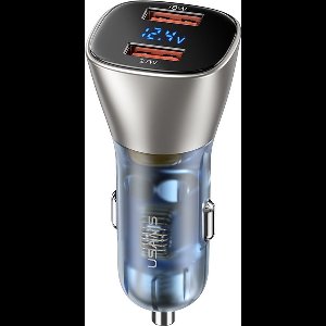 DrPhone QC12-B – Autolader- Qualcomm 3.0 USB Auto Oplader - (2.4A + USB QC 3.0) - 12/24V –2xUSB-A 45W - Smartphones en Tablets