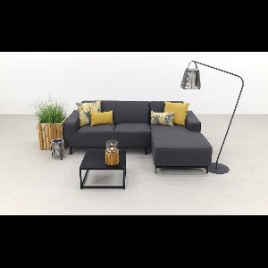 Boavista/Toronto loungebank chaise longue - Sooty - 3-delig - links