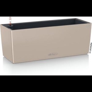 LECHUZA BALCONERA Color 50 - Plantenbak - met uitneembare binnenbak - met bewateringssysteem - ALL-IN-ONE set met LECHUZA-PON - zandbruin