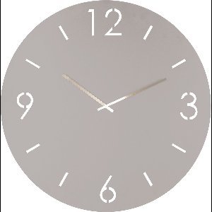 Spinder Design klok Time Ø 60 - Silky Taupe - Staal