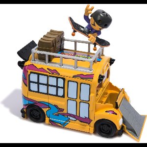 Tech Deck Sk8 Crew - 2-in-1 transformerende Ultra Sk8-bus met opbergruimte, vingerskateboard en figuur