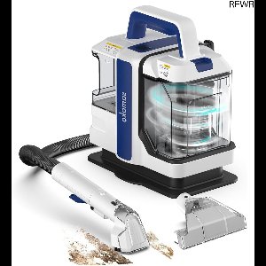 RFWR® Tapijtreiniger met krachtige motor en dubbele watertank, compact handapparaat voor tapijten en meubels
