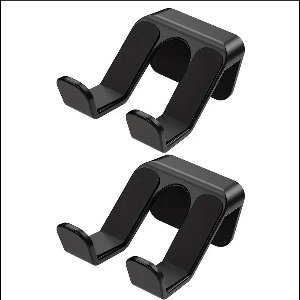 2 Stuks Wandgemonteerde Gamecontrollerhouders – Compatibel met PS5, Switch, Xbox & Hoofdtelefoons – Beschermende Wandhaken - Zwart