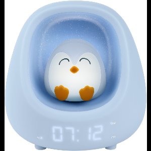 HiBuddies Nestkids Nachtlamp met Wekker voor Kinderen - Snow de Pinguin