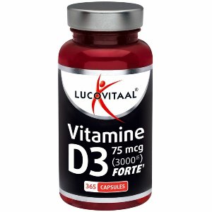 Lucovitaal Vitamine D3 D3 75mcg (3000IE) Forte - 3 x 365 capsules - Voordeelverpakking
