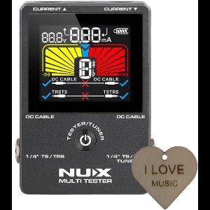 NUX NMT-1 4-in-1 Multi Tester voor Audio en DC Kabels – Inclusief Specter Sleutelhanger