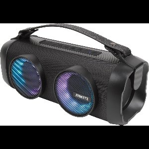 Streetz Bluetooth Boombox - Draagbare Speaker - Led-verlichting - Zwart