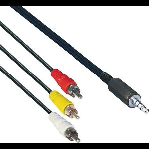 Transmedia 3,5mm Jack 4-polig - Composiet audio video kabel - 2 meter