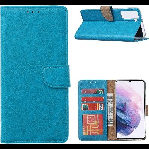 Hoesje Geschikt Voor Samsung Galaxy S21 Plus Hoesje Geschikt Voor Samsung Galaxy S21 Plus Portemonnee BookCase - Turquoise