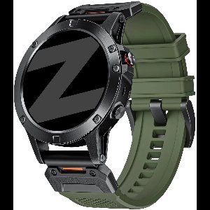 Bandz Explorer sportbandje Siliconen 26mm –Geschikt voor Garmin Fenix 8 (Pro) 51mm / Garmin Fenix 7x (Pro - Sapphire Solar) / Fenix 6x (Pro - Sapphire) / Fenix 5x (Plus) / Fenix 3 / Epix Pro (Gen 2 - 51mm) / Enduro 1-2-3 / Quatix 3 - 6x - Groen