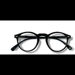 Ear2Ear leesbril Malton-02 zwart rond montuur +2.00 incl. opbergpouch en verpakking