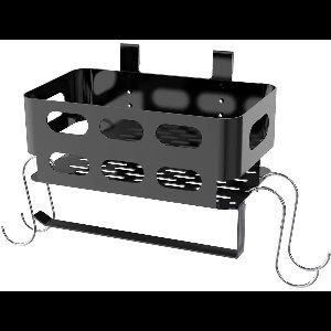 Zijmanden, opbergdozen, BBQ-accessoirerekken met haken en BBQ-accessoire-opbergdozen geschikt voor Z-Grills, Pitboss, Pro 22, 34, 575 en andere BBQ-grills.