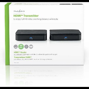 Nedis Draadloze HDMI™-Zender | Wi-Fi | 2400 MHz | 40 m (gezichtsveld) | Maximale resolutie: 1080p | 6.75 Gbps | IR Return-functie | ABS | Zwart