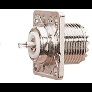 UHF (PL259) soldeerbare vrouwelijke chassis montage connector