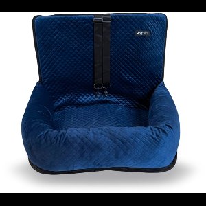 Blauwe Fluwelen Hondenmand Auto - Kleine tot Middelgrote Hondenrassen - Honden autostoel - Autostoel Hond - Hondenmand Auto