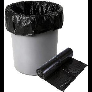 50-pack extra stevige vuilniszakken - Platte bovenkant, extra stevige plastic zakken - Tuin & Keuken - 40" x 32" - Zwart - ANMI