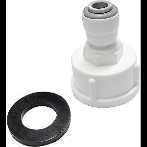 EXCITAT Connector - Slangconnector - Snelkoppeling - Geschikt voor waterzuiveraars, filters, slangen, waterdispensers, koelkasten - Wit