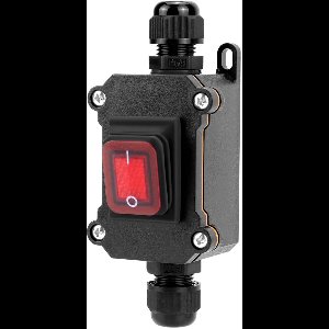 TOVBMUP Waterdicht - Verticale kabelschakelaar - met rode indicator - 20A - Tuimelschakelaar - Tweestanden aan/uit-tuimelschakelaar