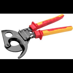 VDE Line Geïsoleerde Kabelschaar 240 mm – Ø32 mm – Ratelmechanisme – Voor Koper en Aluminiumkabels