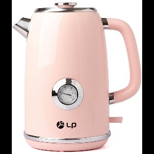 Namajunas - Waterkoker - Inhoud 1.7 L - RVS - Elektrische Waterkoker - Warmhoudfunctie - Retro - Roze