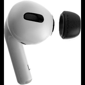 Foam eartips geschikt voor Airpods Pro (2) - 6× Extra Small - Zwart - zachte memory foam opzet oortjes - foamigo®