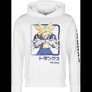 Dragon Ball Z - Trunks Attack Heren Trui met capuchon - wit - S