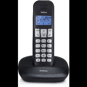 Profoon PDX-1100 DECT telefoon - 1 Handpost - Duidelijk verlicht display - Zwart