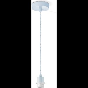 Home Sweet Home - Moderne verlichtingspendel Armis voor lampenkap - Blauw - 10/10/89cm - hanglamp gemaakt van Metaal - geschikt voor E27 LED lichtbron - voor lampenkap met doorsnede max.55cm