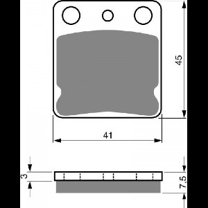 goud fren remblok voor suzuki 125 df ex 1999 tot 2001 av nieuw