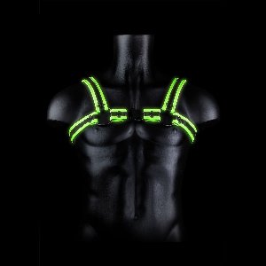 Shots - Ouch! Gesp Harnas - L/XL neon green/black L/XL