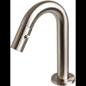 Plieger Lupo 2.0 Toiletkraan – Opbouw fonteinkraan – Laag model – Uitloop 10.1 cm – 10 jaar garantie – Geborsteld chroom