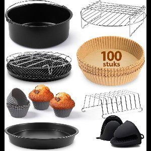 Airfryer Accessoires (Bakpapier ø20cm) - Handig voor Fentic Airfryer