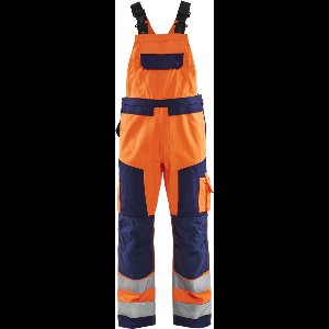 Blaklader Bretelbroek High Vis 2660-1804 - High Vis Oranje/Marineblauw - C48
