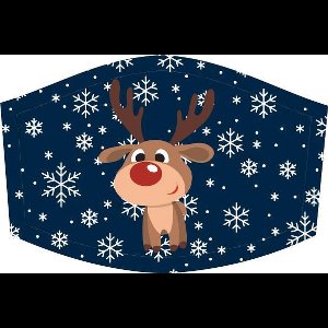 Mondkapje Kerst - Rendier