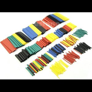 Krimpkous assortiment 328 stuks in 8 maten en 5 kleuren