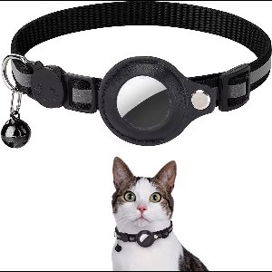 BlueTime - Kattenhalsband Zonder Tag - Tuigje Kat - Halsband Kat - Halsband Kitten - Zwart