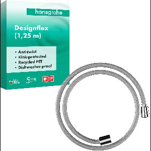 Hansgrohe Designflex textiel doucheslang 125cm chroom