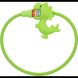 Ibenzoa® Fietsslot voor kinderen met dinosaurusontwerp en 10.000 combinatiemogelijkheden