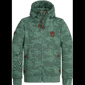 Naketano Hoodie Schwarzkopf 1800-0310 Pine Green Melange (Camouflage)-M