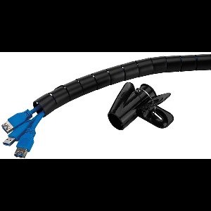 Neomounts ADS06-142BL Kabelspiraal - voor 1-5 kabels - 25 mm - universeel - zwart