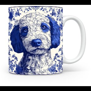 Mok Aussiedoodle Beker voor koffie of tas voor thee, cadeau voor dierenliefhebbers, moeder, vader, collega, vriend, vriendin, kantoor, opa, oma, hond, kerst, sinterklaas, verjaardag